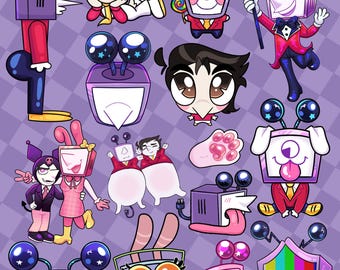 Tenna Deltarune 4in Vinyl Stickers [PREORDER]