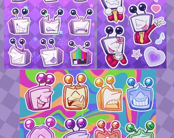 Holographic Tenna Sticker Sheets Deltarune [PREORDER]