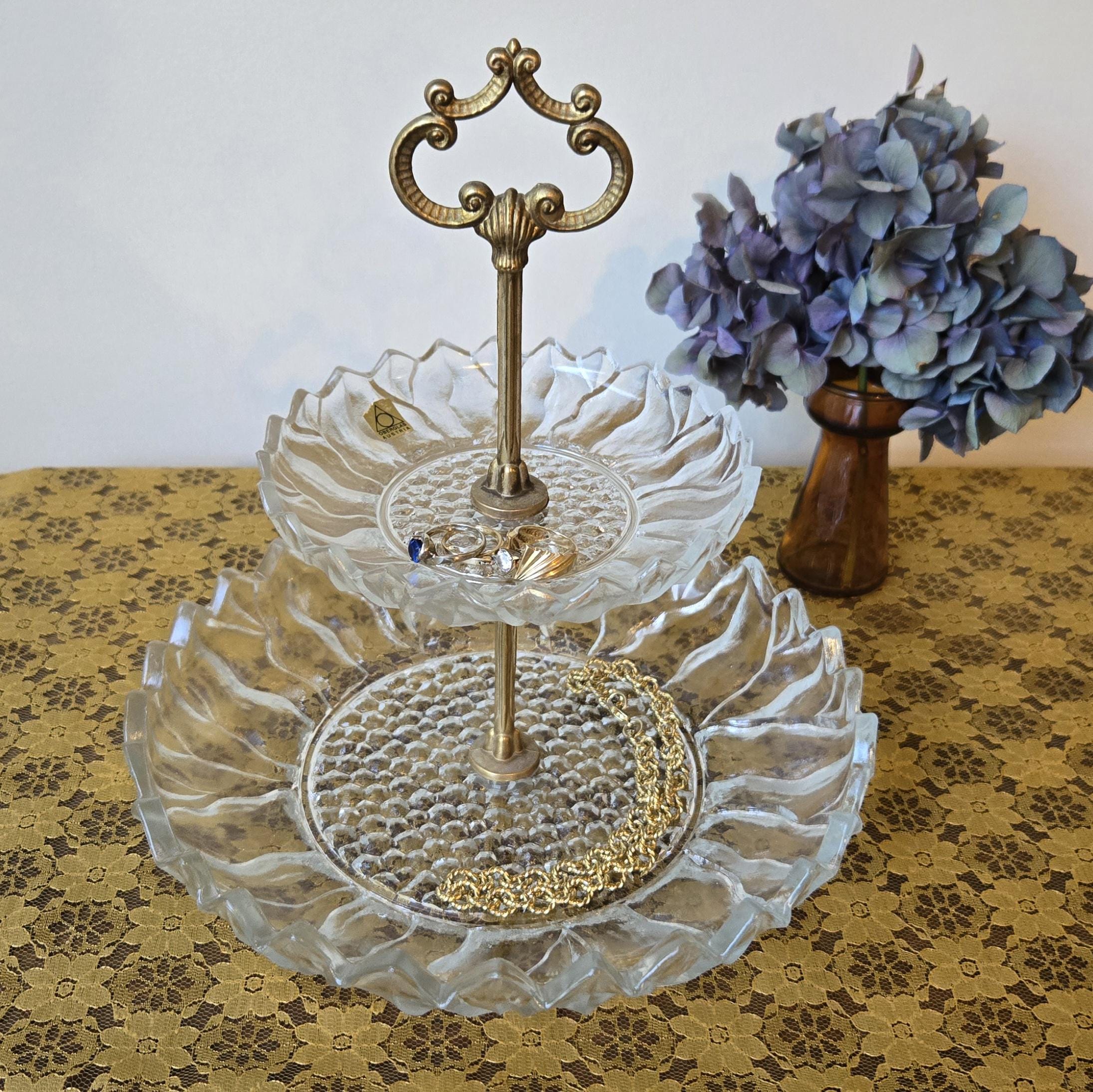 Crystal 2 Tier Stand - Etsy