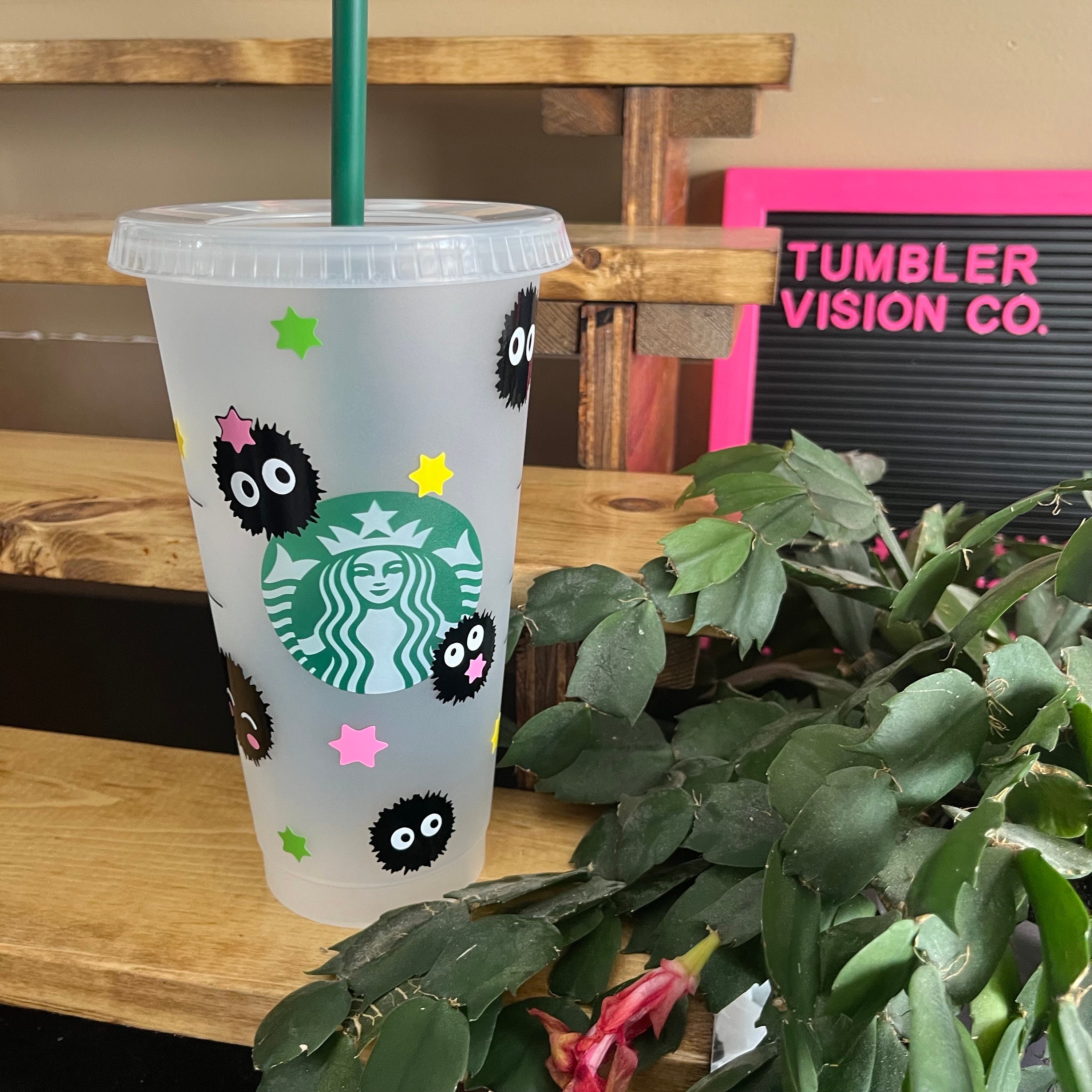 Soot Sprite Cold Cups Starbucks Reusable Tumbler Stars - Etsy