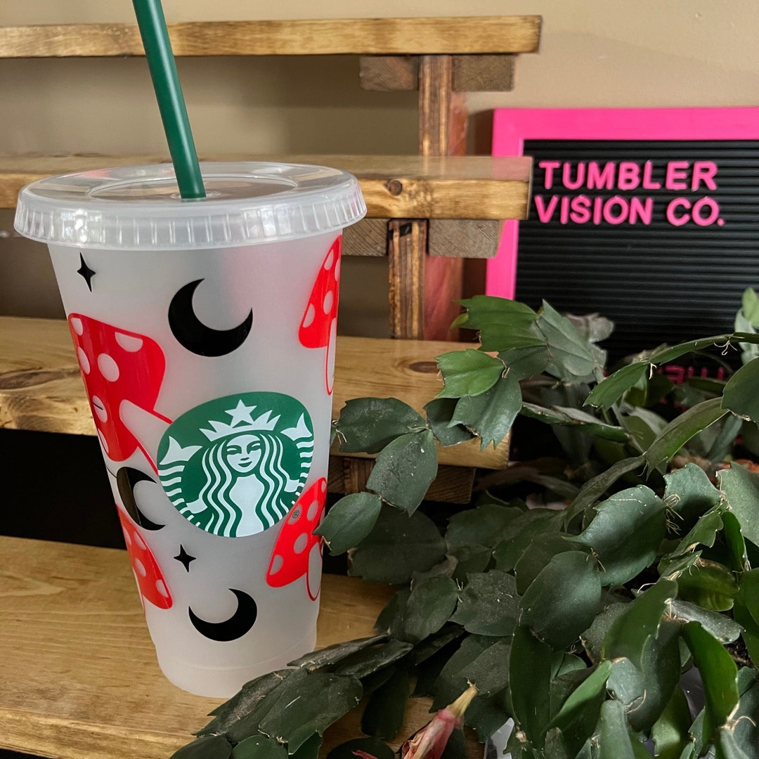Mushrooms Cold Cup Starbucks Reusable Tumbler Etsy