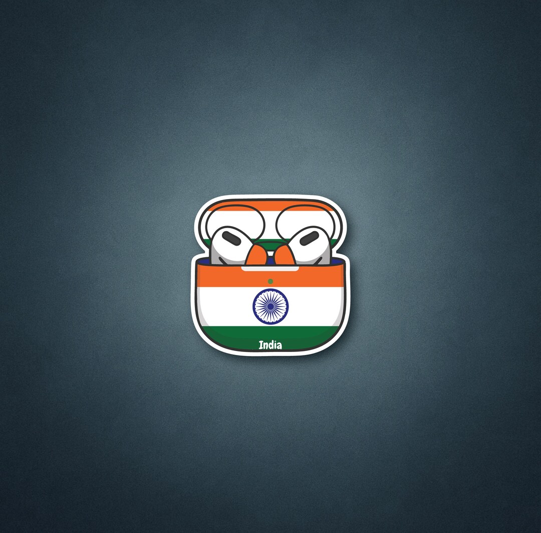 AirPod Sticker | Flag Series | India | Waterproof - Etsy