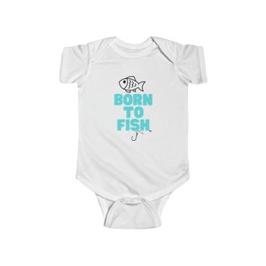 Infant Fishing Onesie Bodysuit, Onesie for Boys, Baby Boy Shower Gift, Baby Gift for Boys, Gift for Toddler Boy