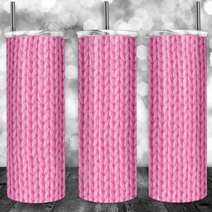 Braune Wolle Becher Design, 20oz Skinny Tumbler Wrap, Becherschablone, PNG Digital Download, Toll für Sublimation oder Wraps, Neuheit Design