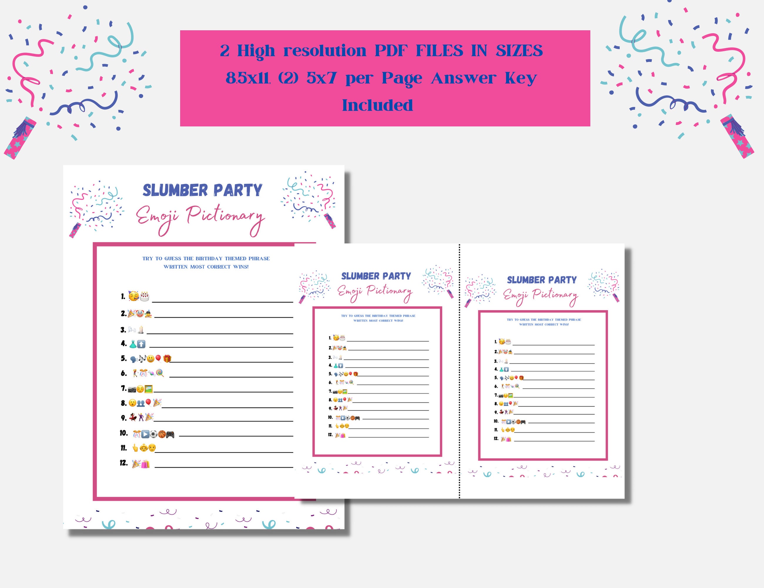 Slumber Party Script Slumber Party Games Printables, Slumber Party Activities, Teens Slumber ...