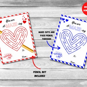 Lápiz San Valentín Imprimible, Eres INCREÍBLE, Tarjeta del Día de San Valentín, Portalápices, Etiquetas de Regalo de San Valentín en el Aula
