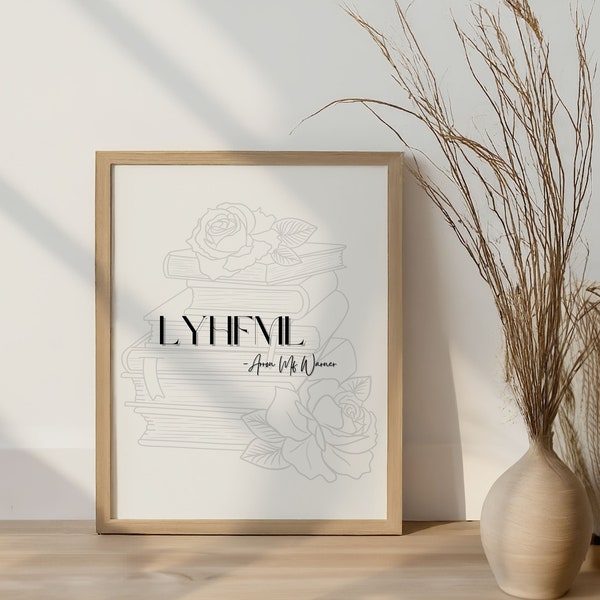 LYHFML Digital Print, Shatter Me Themed Print, Aaron Warner