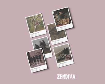 The Marauders Inspired Digital Polaroids 6 Pack, Wizarding World Inspired, Unofficial Fan Art
