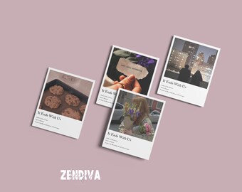 It Ends With Us Inspired Polaroids, Book Lover Fan Art (Digital Download)