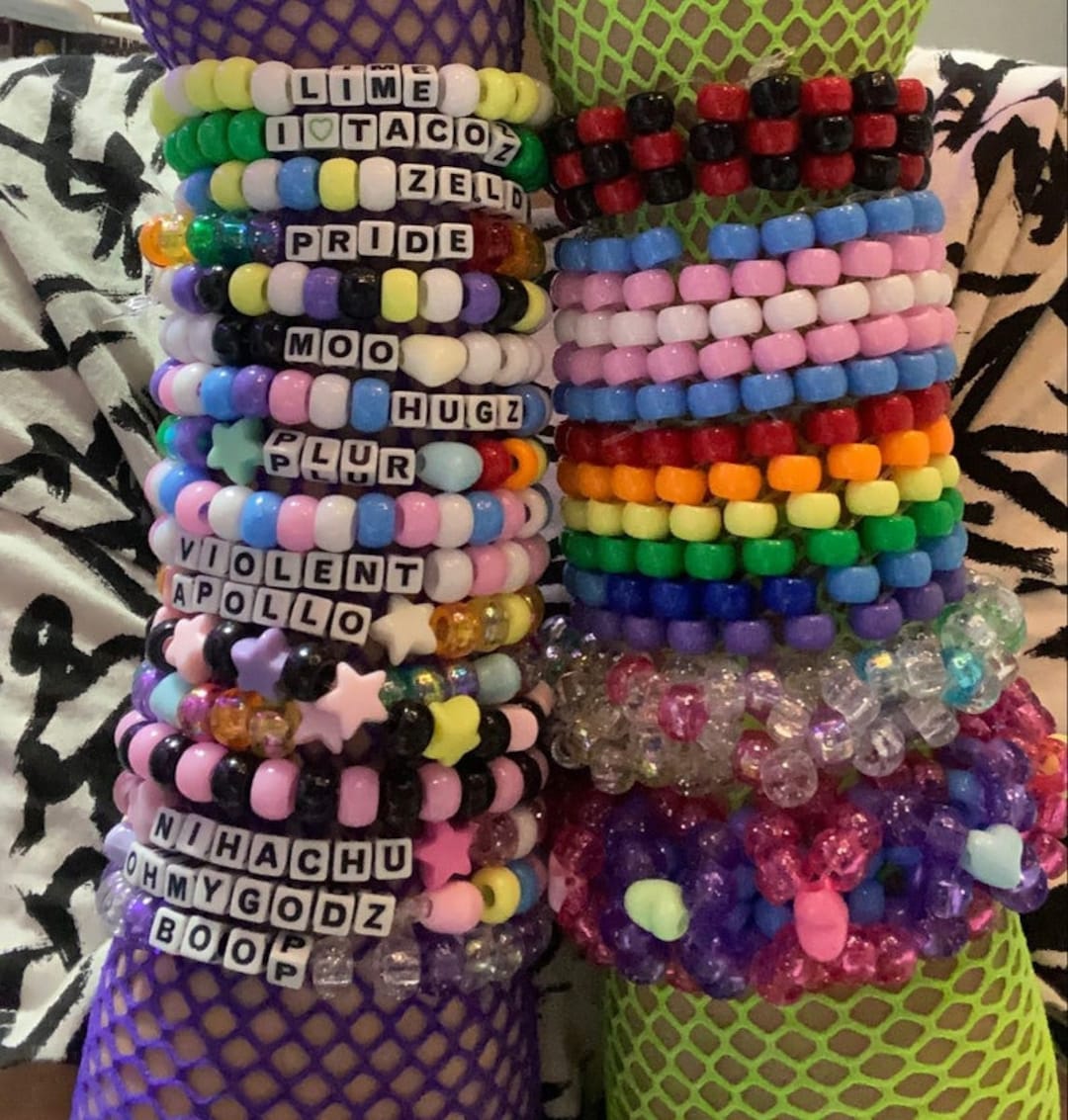 Jewelry, Rave Kandi Bracelets Moods 5 Pack