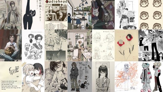 50 Pcs Anime Poster Wall Collage Kit, Manga Movie Posters, Japanese Anime  Photo Wall Collage Kit