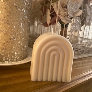 Large Rainbow Arch Candle, 100% Natural Soy Wax, Decorative candles, Minimalist decor