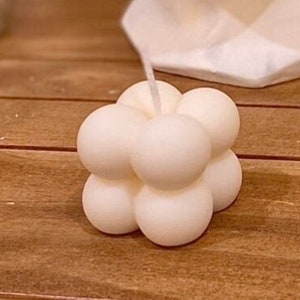 Mini Bubble Candle (2 pack), 100% Natural Soy Wax, Decorative candles, Minimalist decor, Bridal wedding party gift