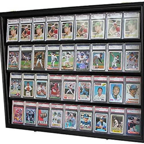 basketball card display case Standard PSA-Style Graded  Acrylic Magnetic Holder  Titan Display offering up to 98% preservation and crystal Graded Sports Card Display Case