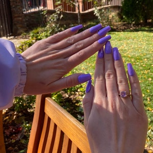 Lavender Press On Nails