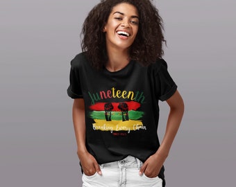 Unisex Juneteenth Celebration T-shirt, Juneteenth 1865 T-shirt, Freedom T-shirt, Black History, African American History, Real History