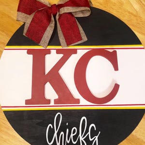 Kansas City Chiefs Door Hanger