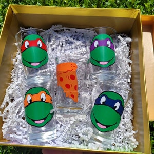 Ninja Turtles Shot Glass Set: Collectible TMNT Party Glasses