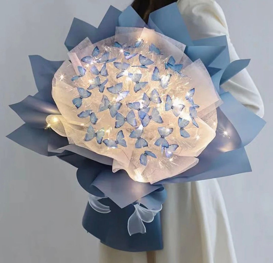 Diy Butterfly Bouquets Handmade Butterfly Flower Material Package