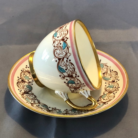 Vintage Adderley Bone China Teacup and Saucer Set Etsy