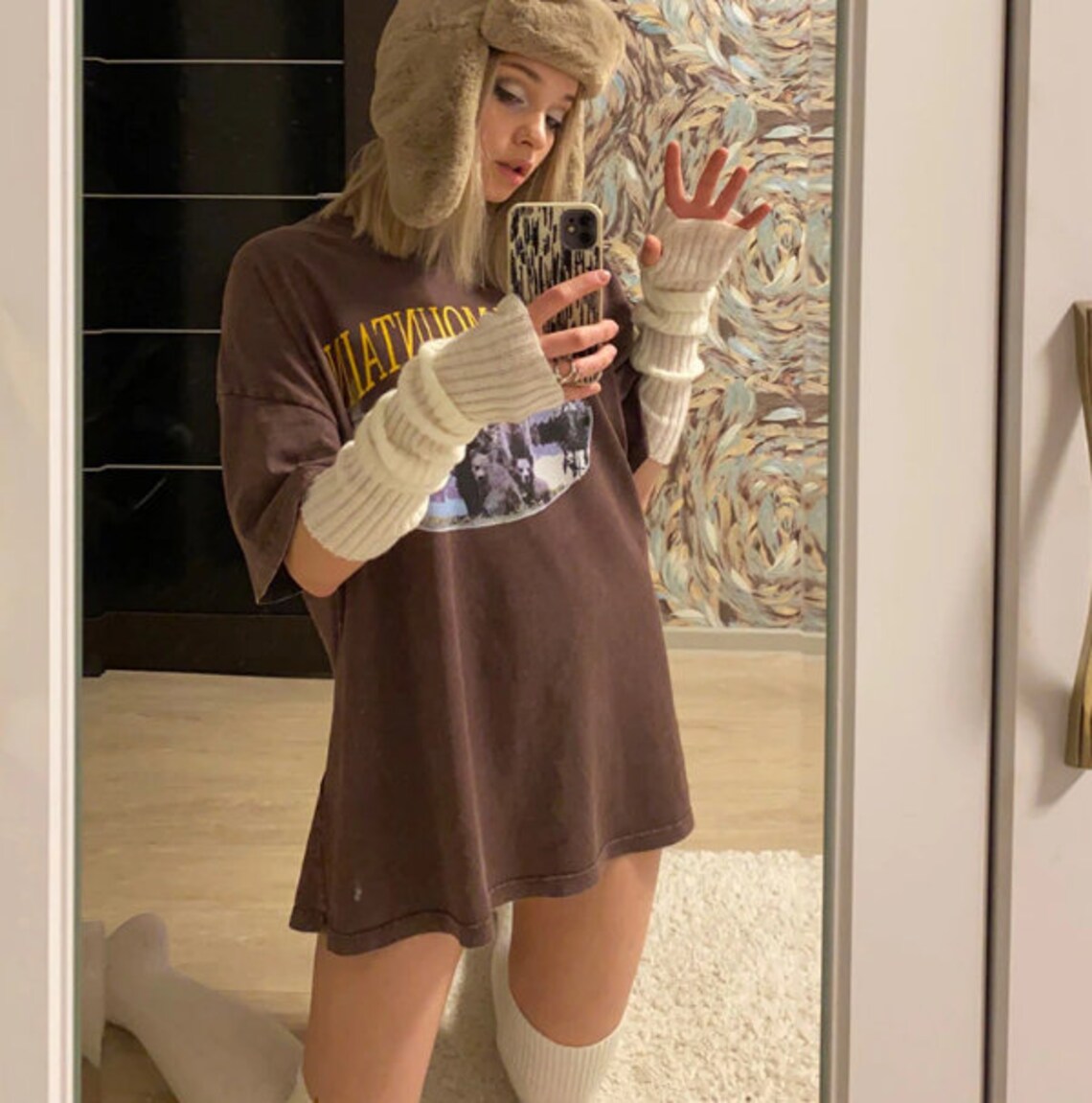 Y2K Streetwear Arm Warmers Knitted Hand Warmer Gloves Etsy