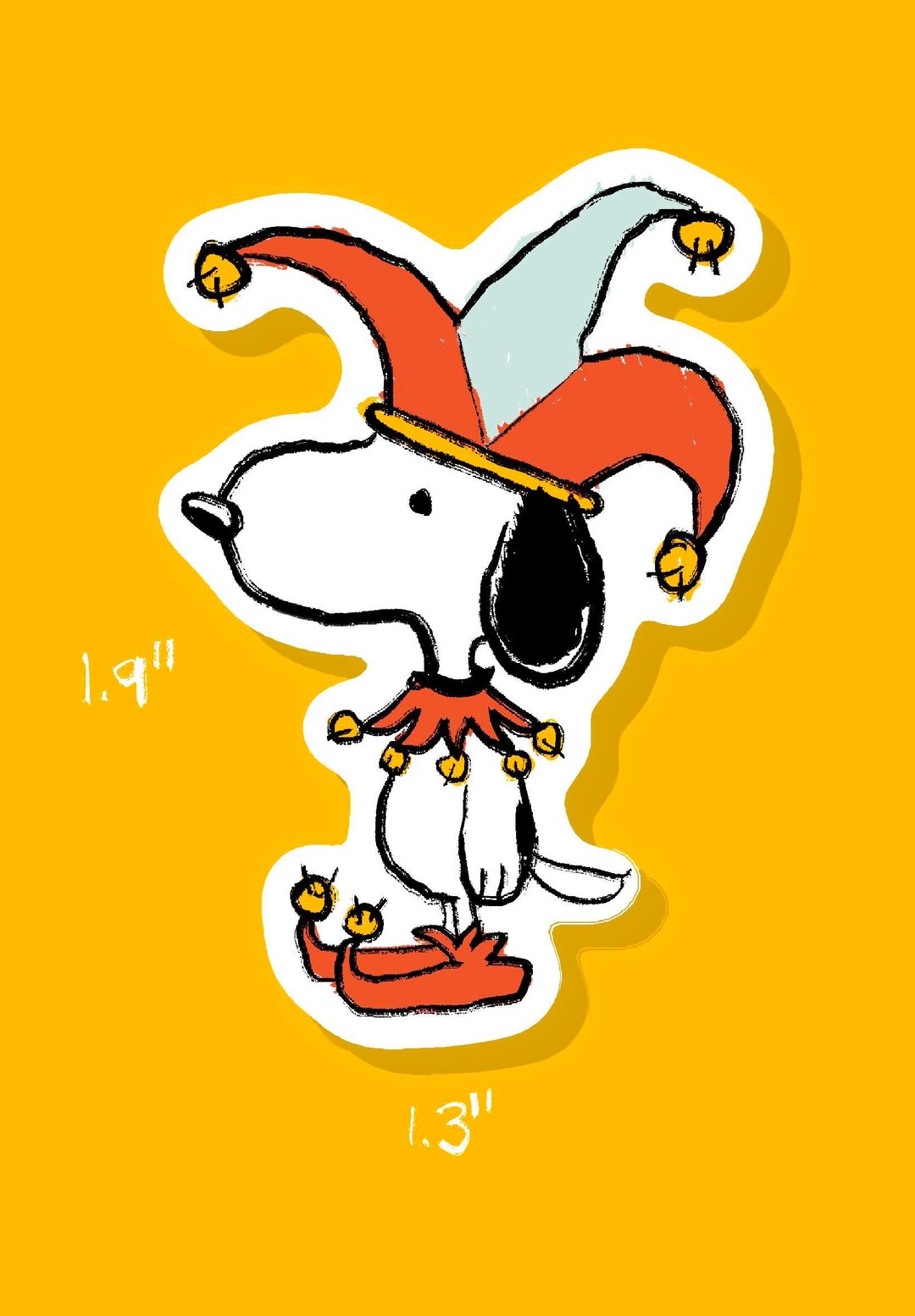 Jester Sticker Jester Snoopy Sticker - Etsy
