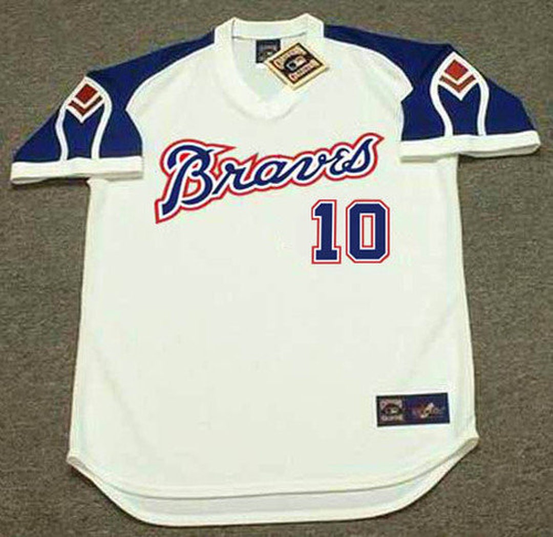 1980 Atlanta Braves Away Jerseys - Custom Throwback MLB Baseball