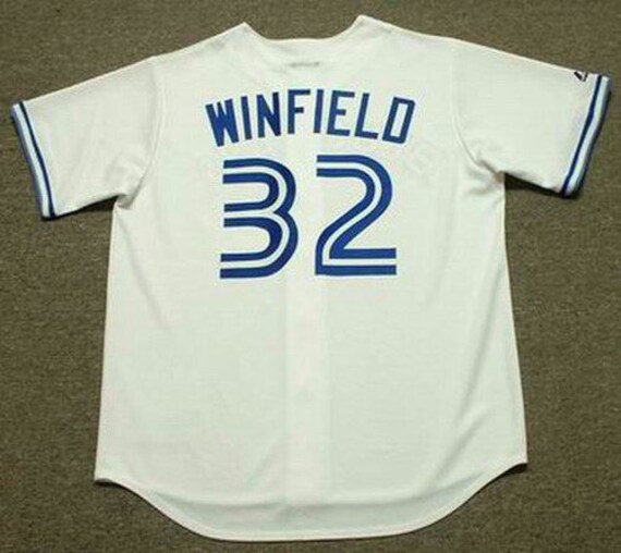 Men's Majestic Dave Winfield Light Blue Toronto Blue Jays Cooperstown  Player Name & Number T-Shirt