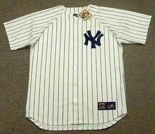 New York Yankees 1990's David Cone White Pinstripe Stitched