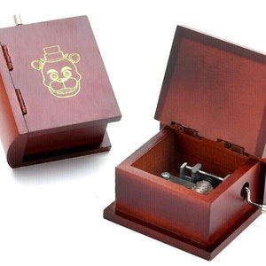 Five Nights At Freddy's Custom Engrave Limited Edition Book Hand Crank Music Box