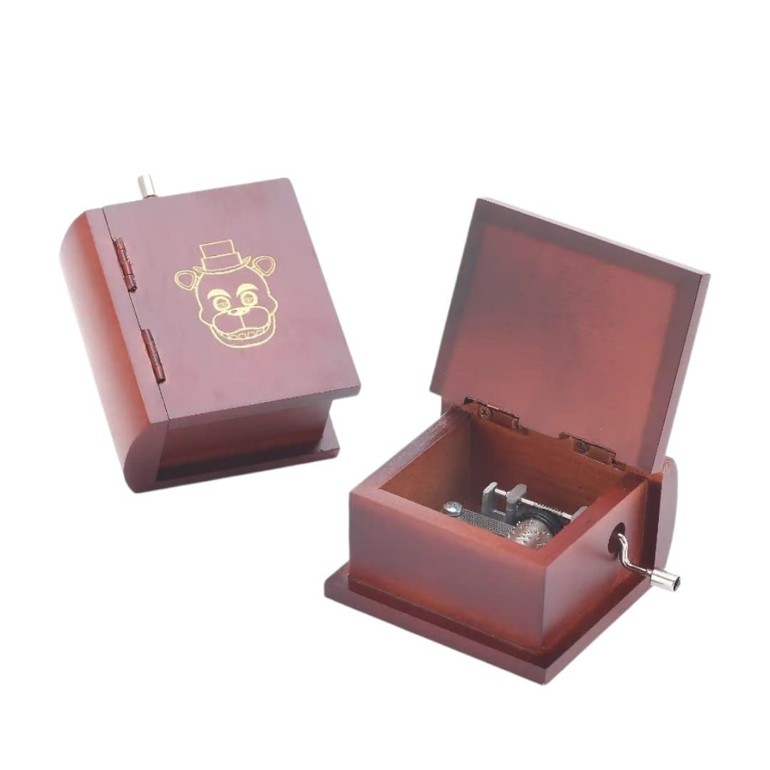 Five Nights at Freddy's Hand Crank Custom Engraved Wood Music Box
