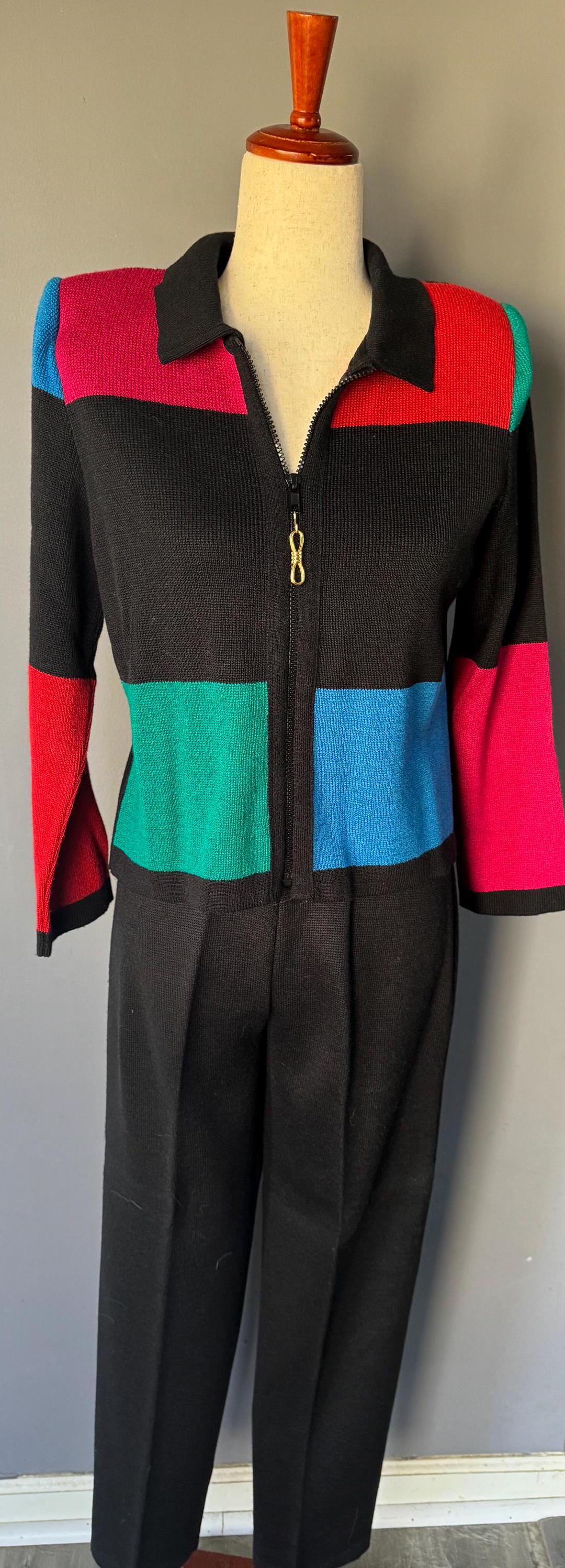 vintage ビッグカラー ニットコート 80s 90s Vintage 90s Windbreaker Jacket , Pink Coat , Colorblock