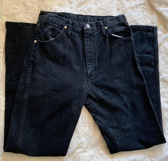 Classic Vintage Black Wrangler Jeans| 90s Cowgirl High Waist 