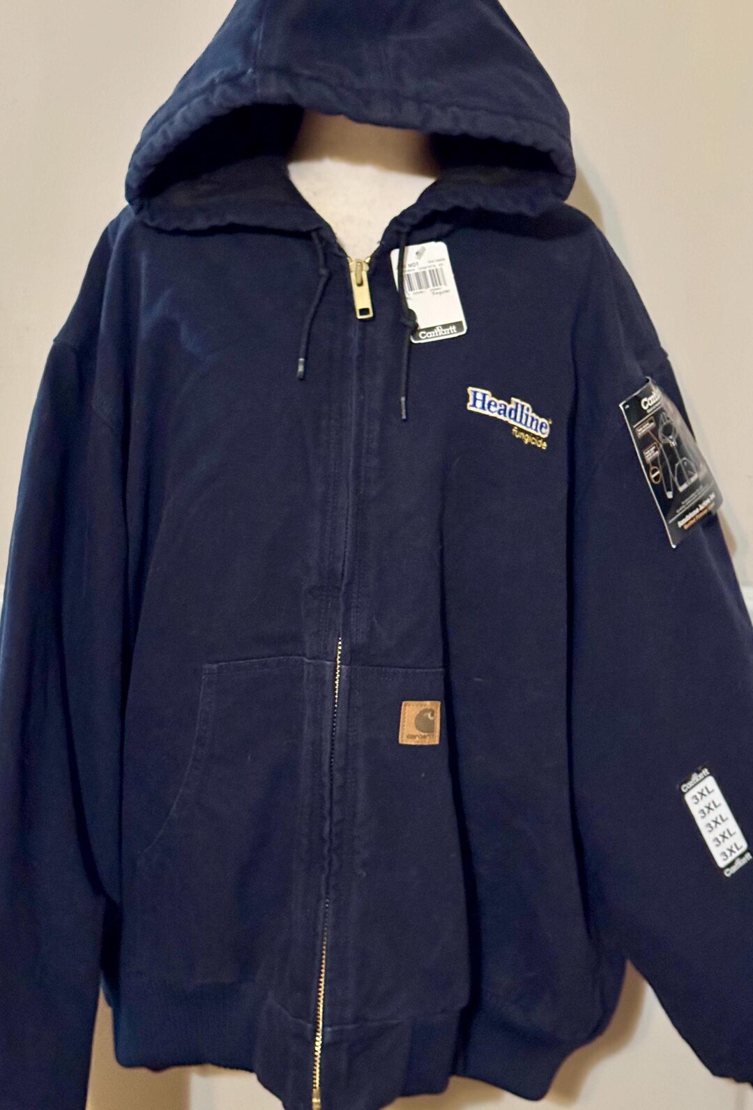 ヴィンテージ カーハート ネイビー フード付き ワークウェア
