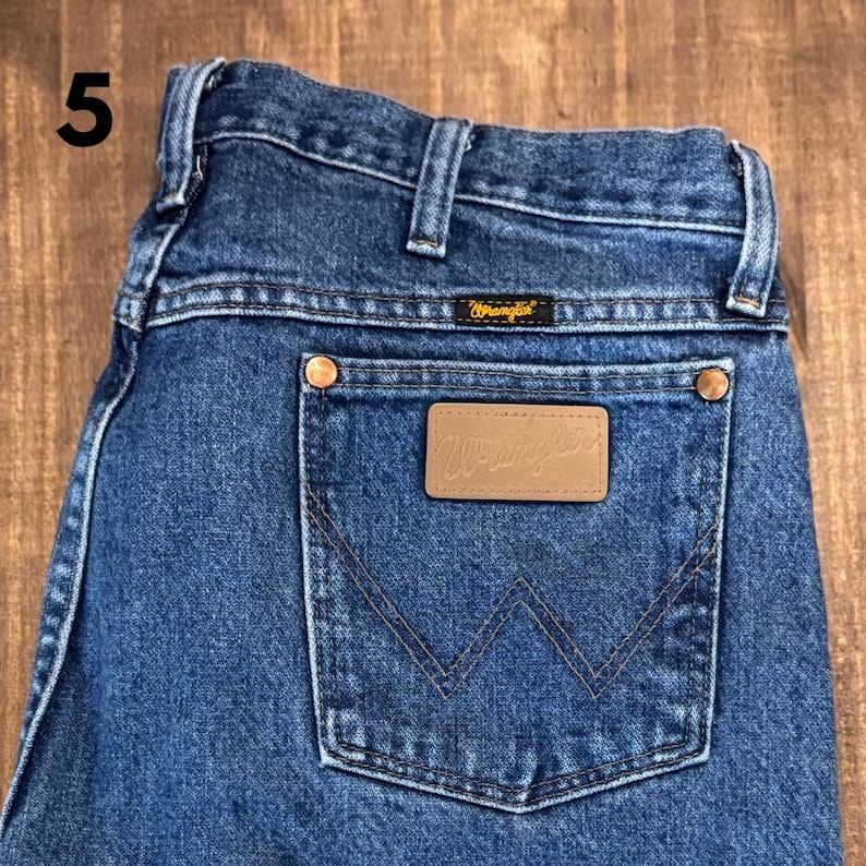 Vintage Wrangler Cowboy Cut Jeans| 80s 90s High Rise Western Denim| Men's & Women's Sizes 5. Men’s 34x32