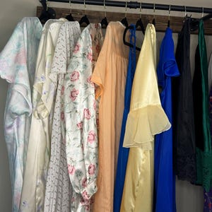 Retro Slip Nightgown, Sizes M-XL, Vintage Nylon Lingerie 1960s-1990s - Pick Your Favorite Sleepwear
