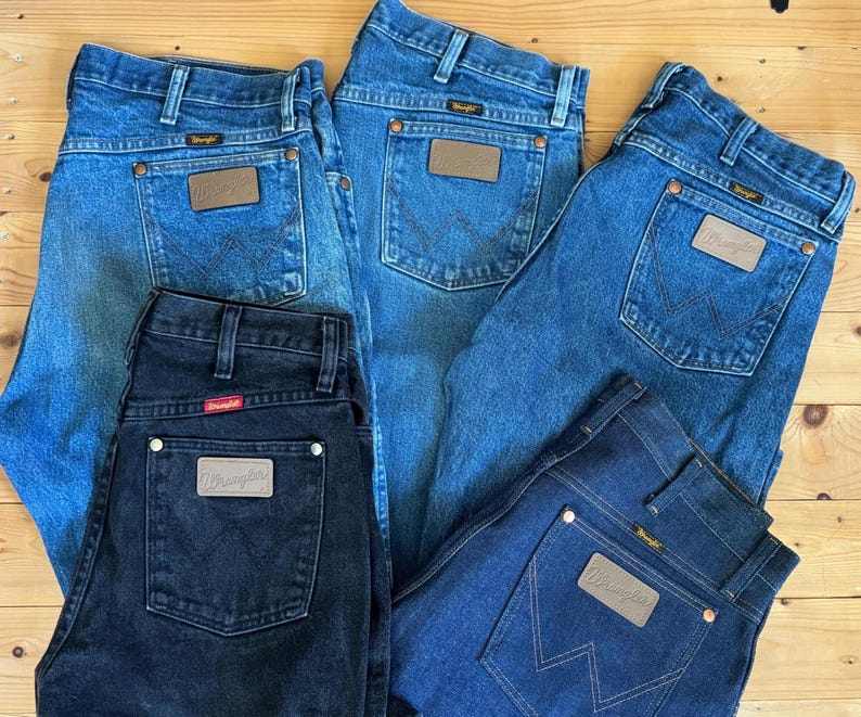 Vintage Wrangler Cowboy Cut Jeans| 80s 90s High Rise Western Denim| Men's & Women's Sizes image 1