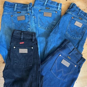 Vintage Wrangler Cowboy Cut Jeans| 80s 90s High Rise Western Denim| Men's & Women's Sizes image 3