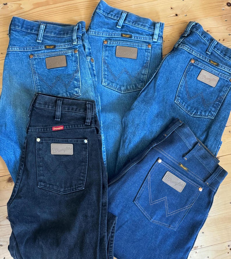 Vintage Wrangler Cowboy Cut Jeans| 80s 90s High Rise Western Denim| Men's & Women's Sizes image 3