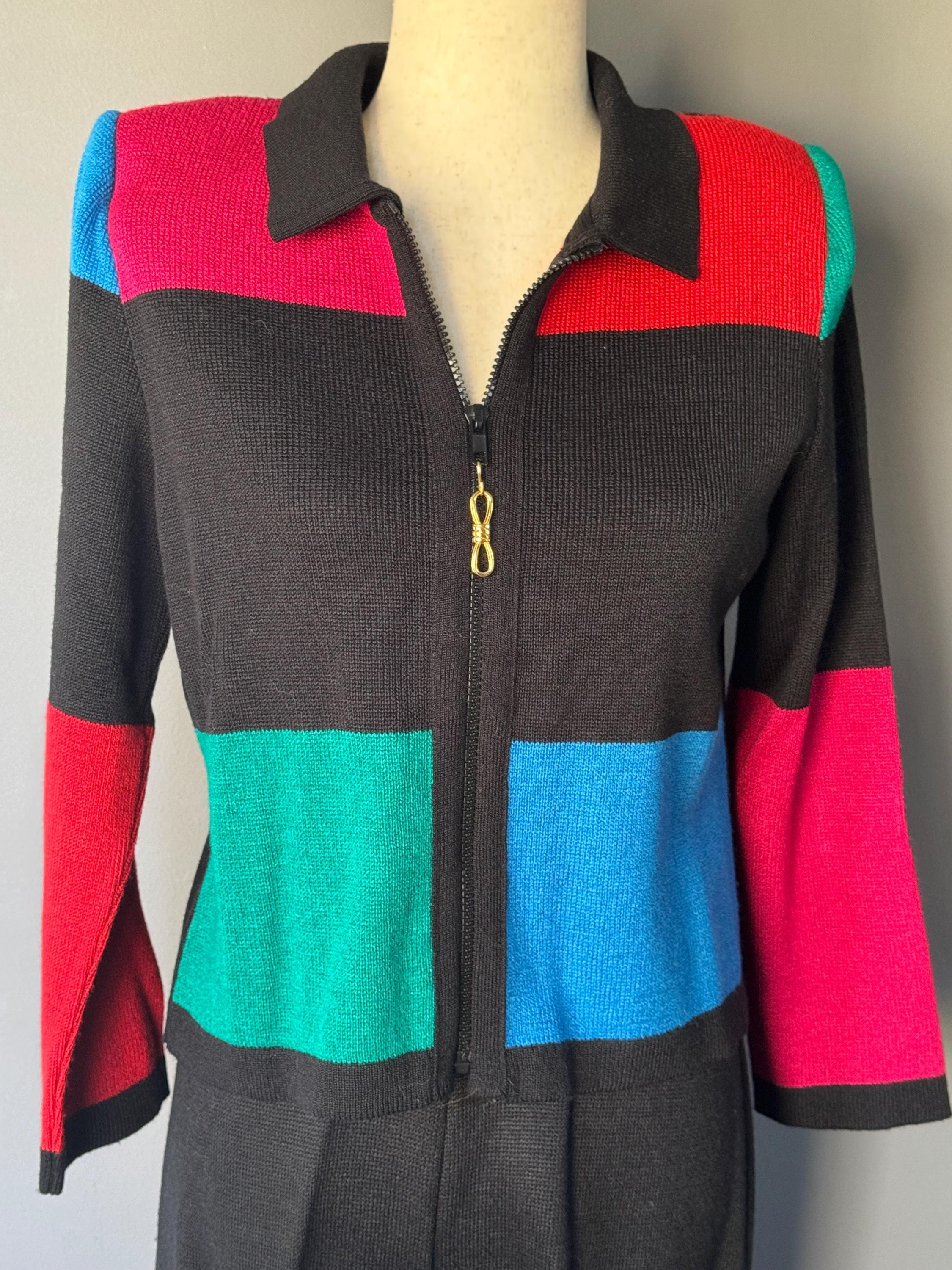 トップス 90s DISEL Sweat Cardigan. Men's Striped ribbed zip-up cardigan | Green | Diesel