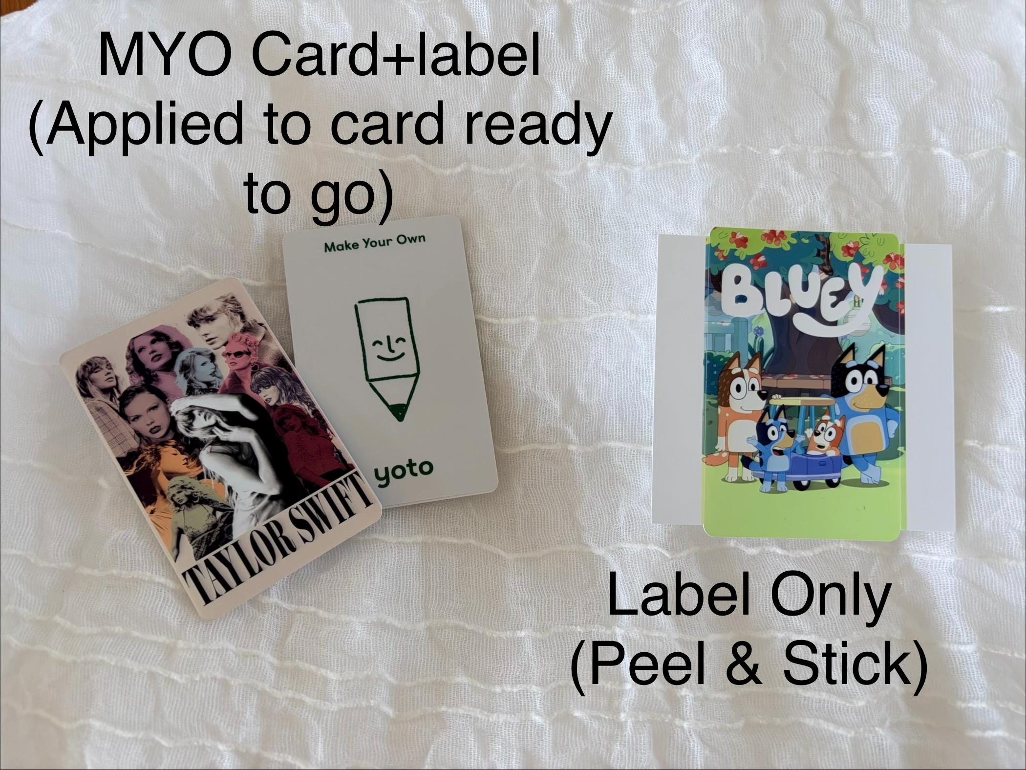 Card Only Labels Personalised Card Labels, Yoto Card Labels, Custom Travel Cards ...