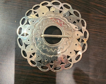 German silver broach