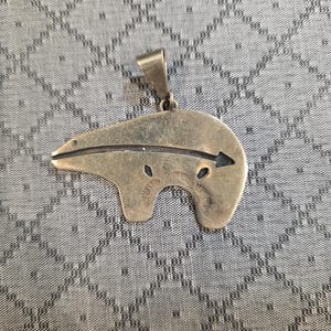Bear Design Pendant- German Silver