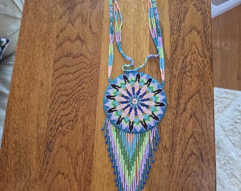 Beaded Medallion Necklace