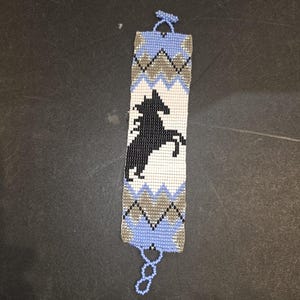 Loom Beaded Bracelet with a horse design