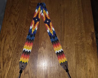 Native American Style Beaded Hat Band/headband With Leather  display picture 2