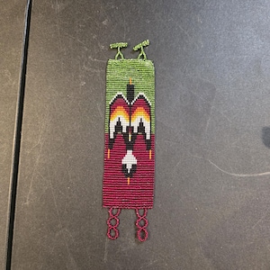 Loom Beaded Bracelet with a Waterbird Design
