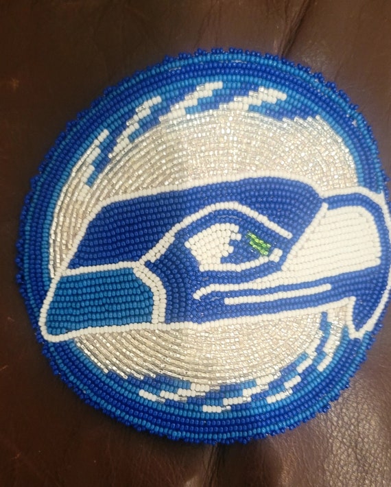 Seahawks Beaded Barrette - Etsy display picture 3