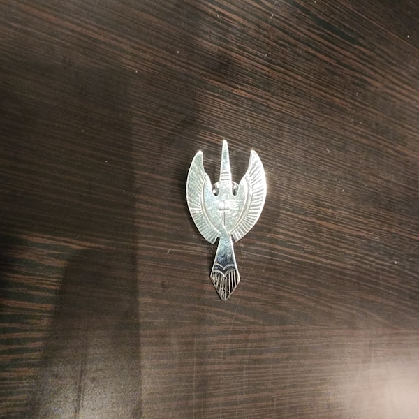 German silver waterbird pin