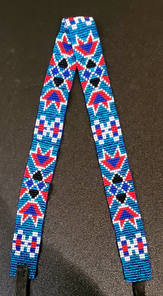 Wide Loom Beaded Hat Band | Etsy